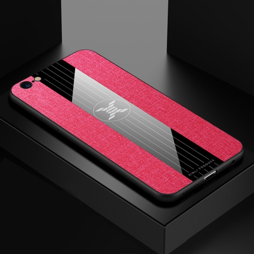 

For iPhone 6 Plus & 6s Plus XINLI Stitching Cloth Texture Shockproof TPU Protective Case(Red)