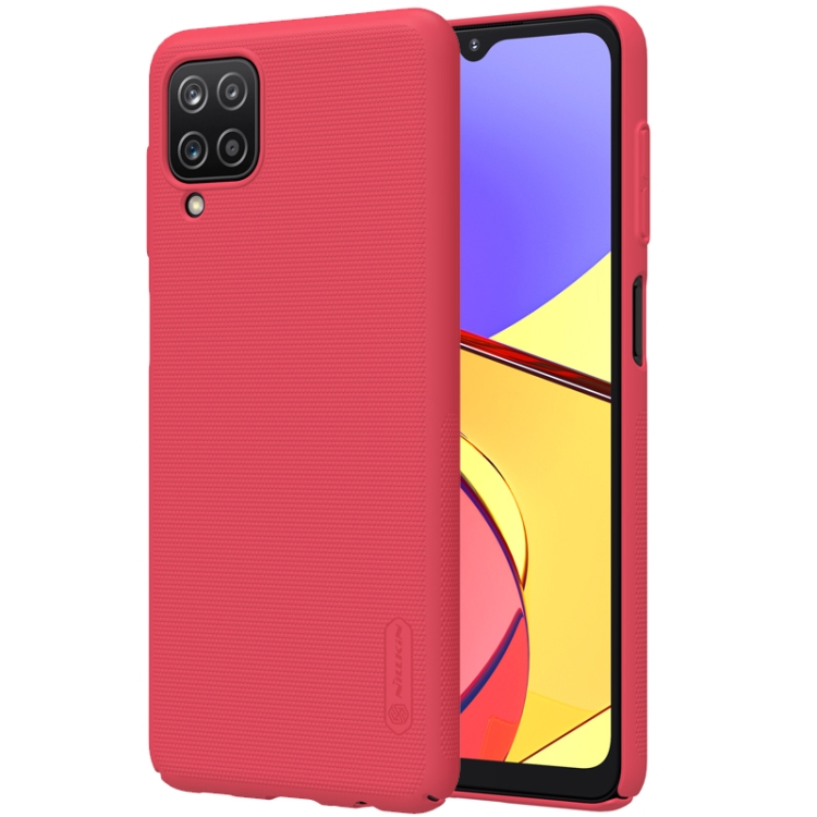 

For Samsung Galaxy A12 NILLKIN Frosted Concave-convex Texture PC Protective Case(Red)