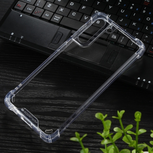 

For Samsung Galaxy S21 5G GOOSPERY SUPER Protect Four Corners Shockproof Soft TPU Case(Transparent)