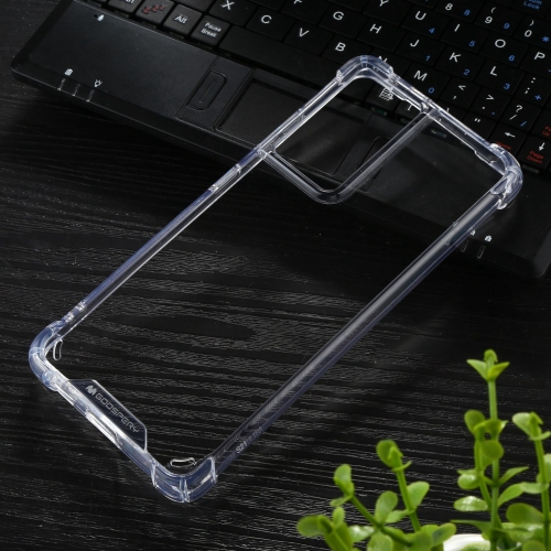 

For Samsung Galaxy S21 Ultra 5G GOOSPERY SUPER Protect Four Corners Shockproof Soft TPU Case(Transparent)