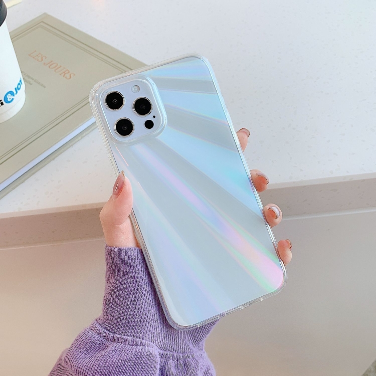 

Double Laminating Shockproof TPU Protective Case For iPhone 12 mini(Aurora Laser Sun Texture)