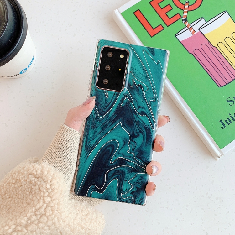 

For Samsung Galaxy A51 5G Frosted Laser TPU Protective Case(Dark Green Silver)