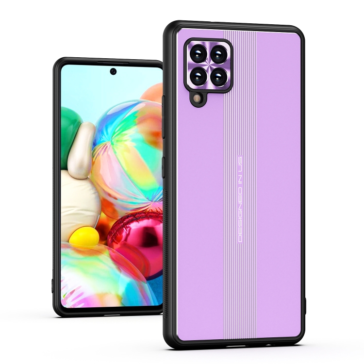 

For Samsung Galaxy A42 Jianfeng Series TPU+ Metal Shockproof Protective Case(Purple)