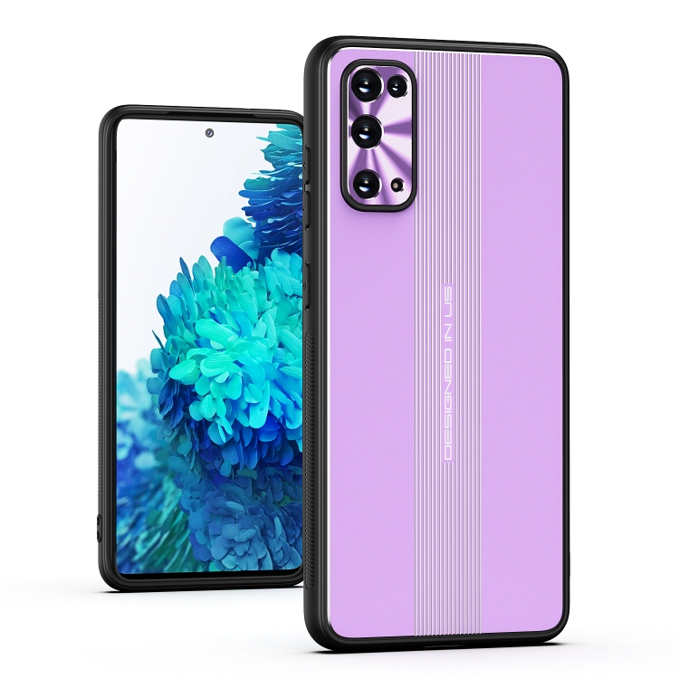 

For Samsung Galaxy S20+ Jianfeng Series TPU+ Metal Shockproof Protective Case(Purple)