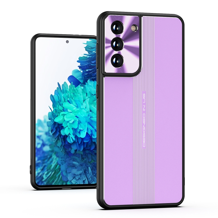 

For Samsung Galaxy S21+ 5G Jianfeng Series TPU+ Metal Shockproof Protective Case(Purple)