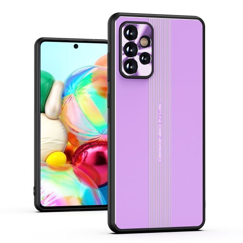 

For Samsung Galaxy A72 5G Jianfeng Series TPU+ Metal Shockproof Protective Case(Purple)