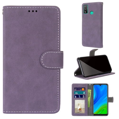 

For Huawei P Smart 2020 Retro Frosted Horizontal Flip PU Leather Case with Holder & Card Slots & Wallet & Photo Frame(Purple)