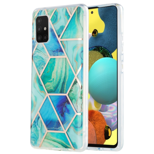 

For Samsung Galaxy A51 5G 3D Electroplating Marble Pattern TPU Protective Case(Green)