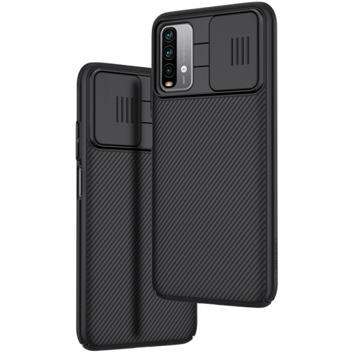 

For Xiaomi Redmi Note 9 4G / 9 Power NILLKIN Black Mirror Series PC Camshield Full Coverage Dust-proof Scratch Resistant Mobile Phone Case(Black)