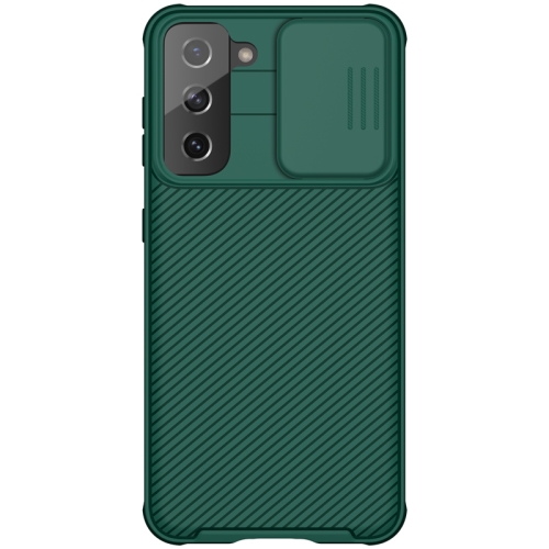

For Samsung Galaxy S21 5G NILLKIN Black Mirror Pro Series Camshield Full Coverage Dust-proof Scratch Resistant Phone Case(Green)