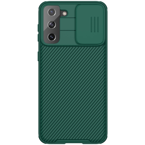 

For Samsung Galaxy S21 Plus 5G NILLKIN Black Mirror Pro Series Camshield Full Coverage Dust-proof Scratch Resistant Phone Case(Green)