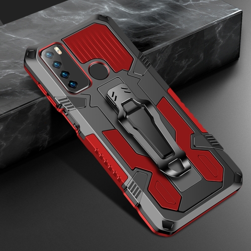 

For Infinix Note7 Lite / Hot 9 Machine Armor Warrior Shockproof PC + TPU Protective Case(Red)