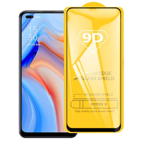 

For OPPO Reno4 5G 9D Full Glue Full Screen Tempered Glass Film