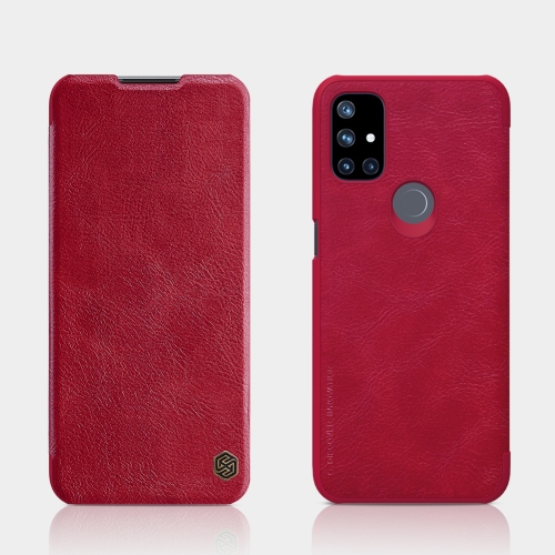 

For OnePlus Nord N10 5G NILLKIN QIN Series Crazy Horse Texture Horizontal Flip Leather Case with Card Slot(Red)