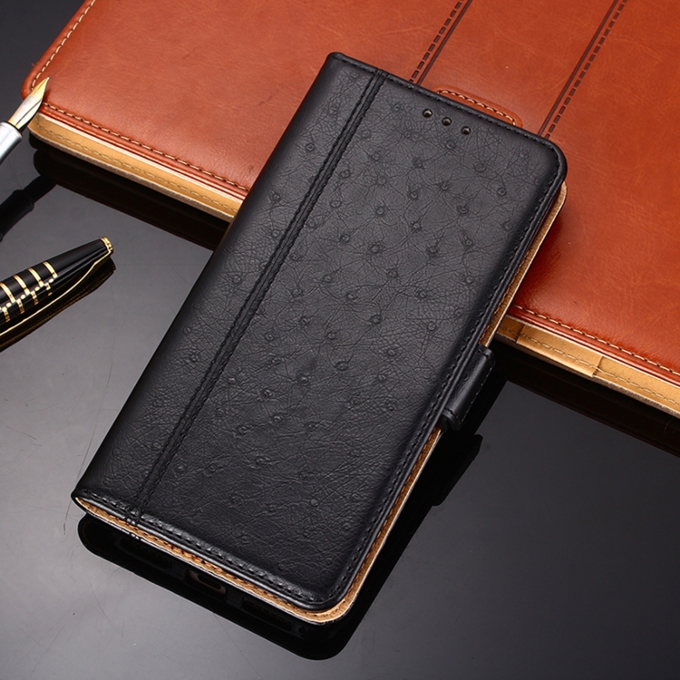 

Ostrich Texture PU + TPU Horizontal Flip Leather Case with Holder & Card Slots & Wallet For iPhone 11(Black)