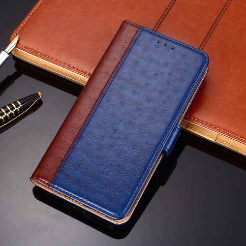 

For Huawei P30 Ostrich Texture PU + TPU Horizontal Flip Leather Case with Holder & Card Slots & Wallet(Blue)