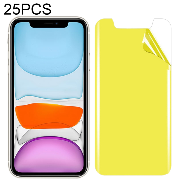 

25 PCS Soft TPU Full Coverage Front Screen Protector For iPhone 11