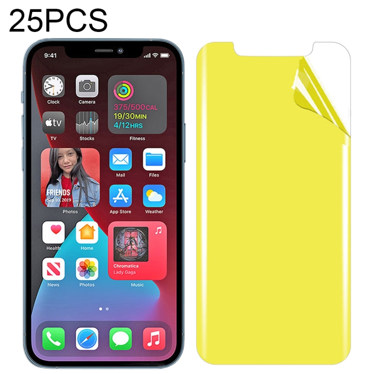 

25 PCS Soft TPU Full Coverage Front Screen Protector For iPhone 12 Pro Max