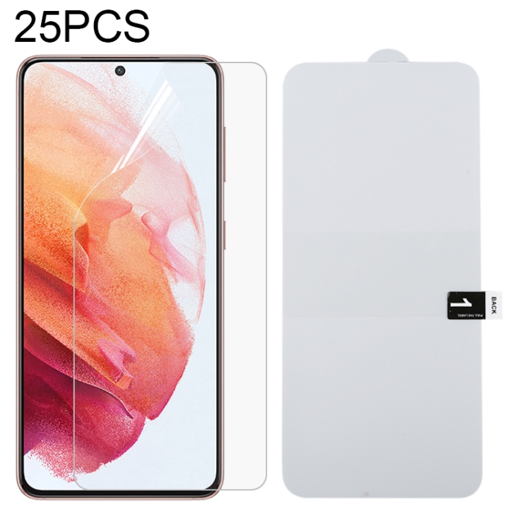 

For Samsung Galaxy S21 5G 25 PCS Full Screen Protector Explosion-proof Front Hydrogel Film