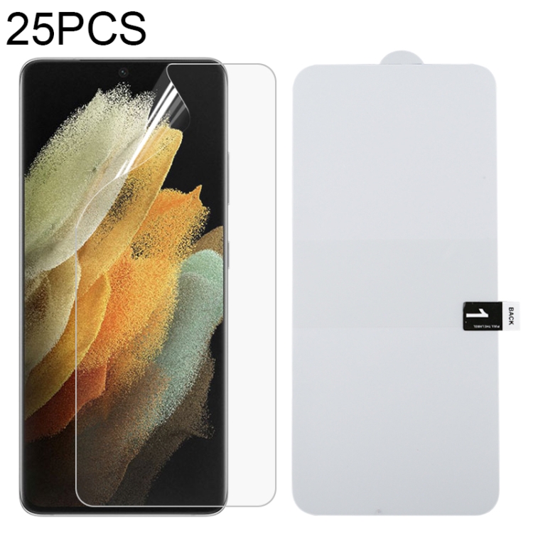 

For Samsung Galaxy S21 Ultra 5G 25 PCS Full Screen Protector Explosion-proof Front Hydrogel Film