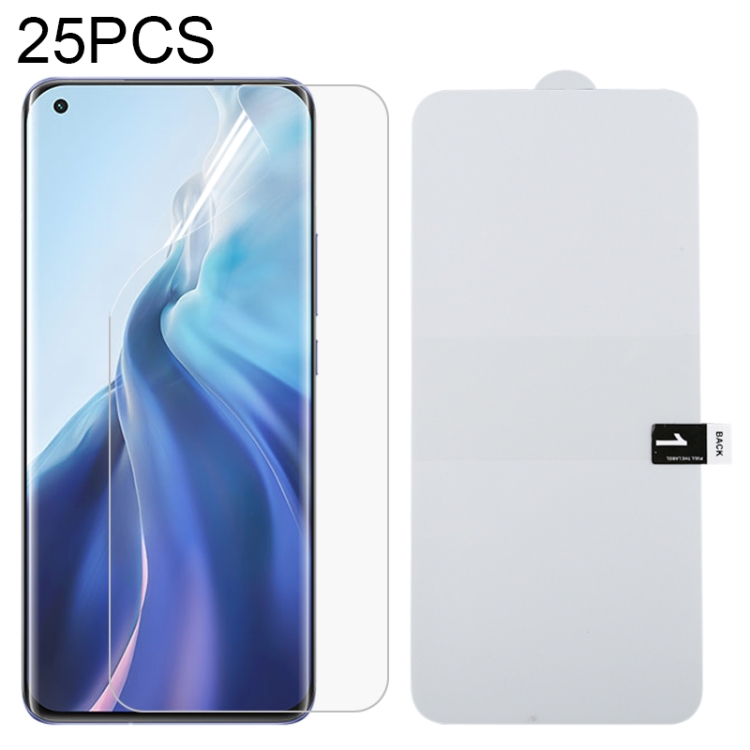 

For Xiaomi Mi 11 / Pro / Ultra 25 PCS Full Screen Protector Explosion-proof Front Hydrogel Film