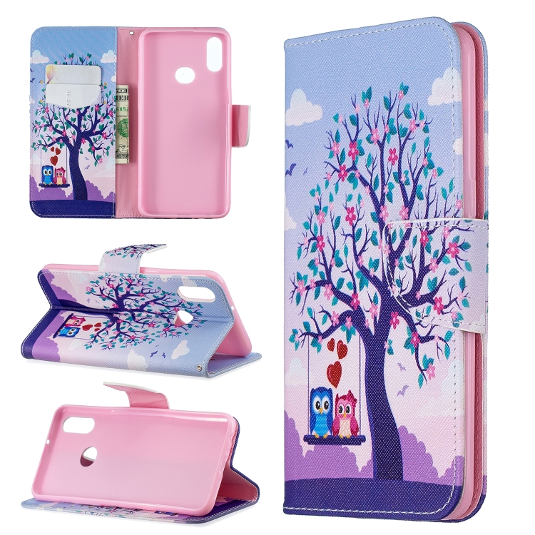 

For Galaxy A10s Pattern Colored Drawing Horizontal Flip Leather Case with Holder & Card Slots & Wallet(Two Eagle)