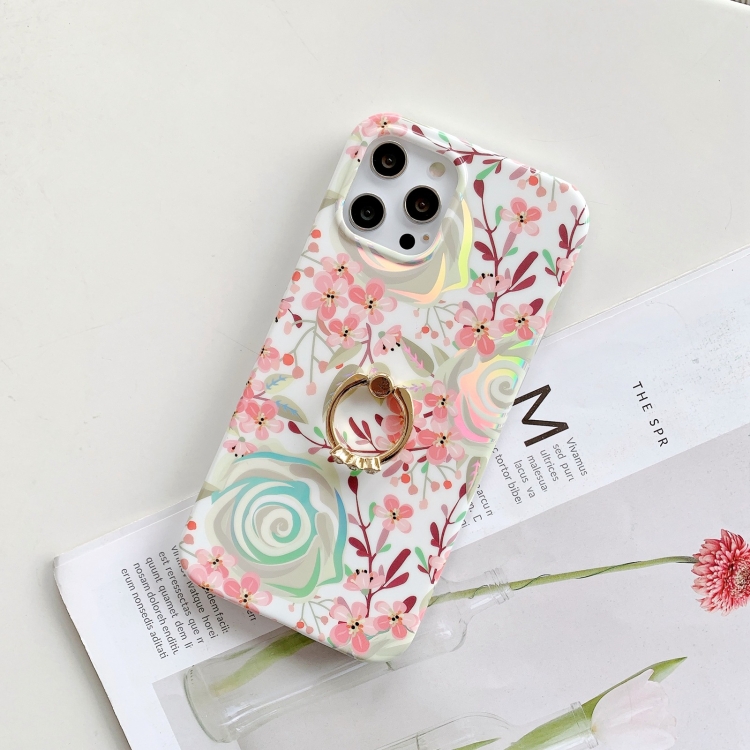 

Fashion Pattern Protective Case with Ring Holder For iPhone 11(LF03)