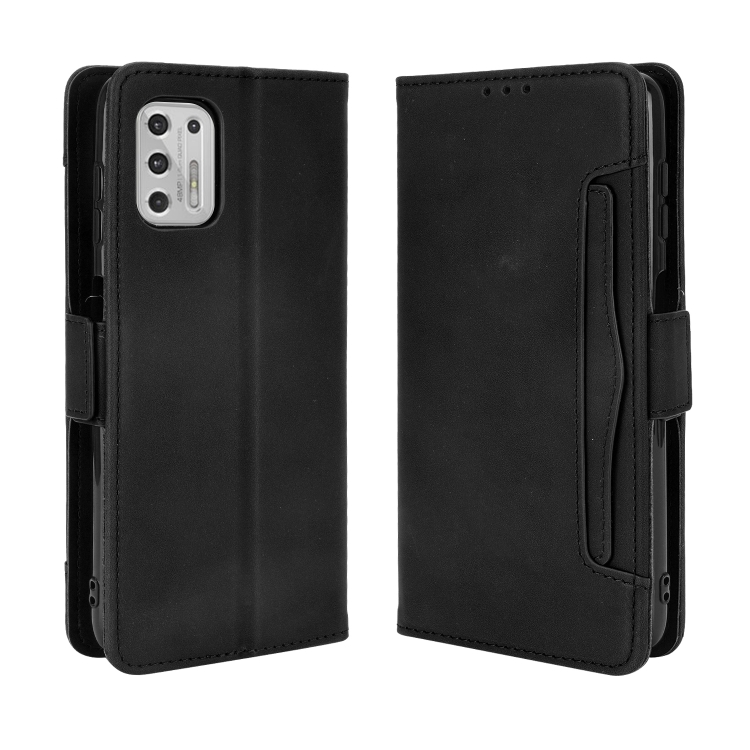 

For Motorola Moto G Stylus 2021 Wallet Style Skin Feel Calf Pattern Leather Case with Separate Card Slots(Black)
