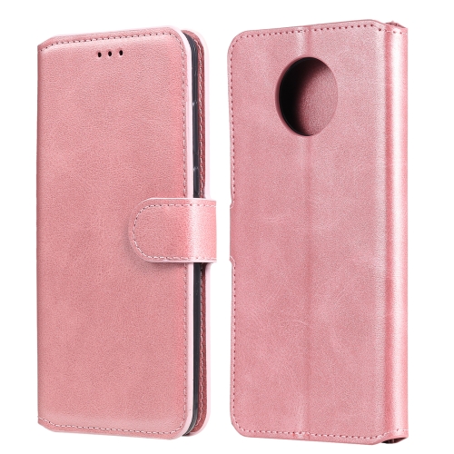 

For Xiaomi Redmi Note 9T / Note 9 5G Classic Calf Texture PU + TPU Horizontal Flip Leather Case with Holder & Card Slots & Wallet(Rose Gold)