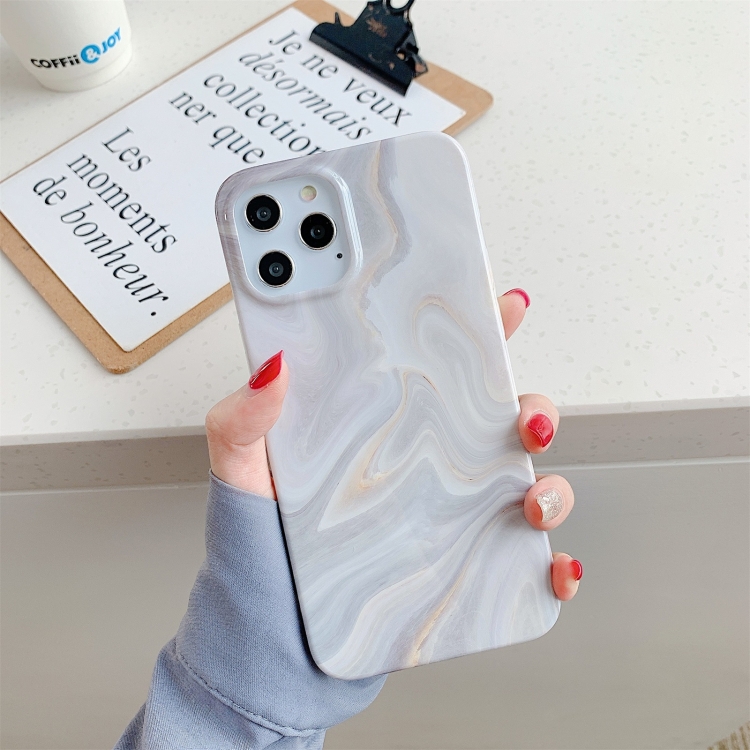 

Marble Pattern TPU Protective Case For iPhone 11(White)