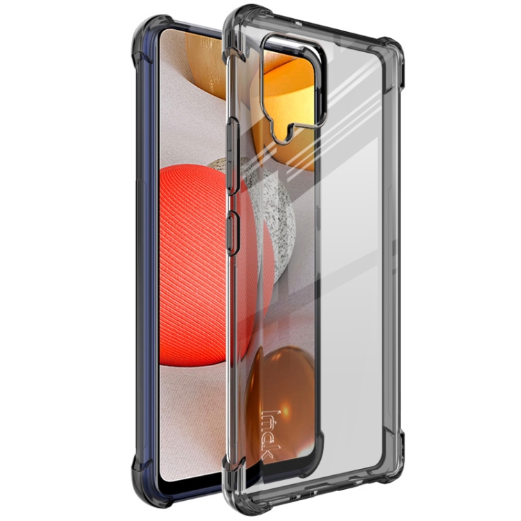 

For Samsung Galaxy A42 5G IMAK All-inclusive Shockproof Airbag TPU Case with Screen Protector(Transparent Black)