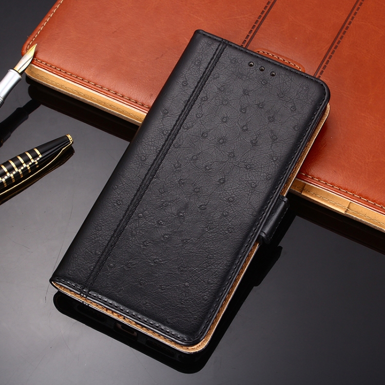 

For Samsung Galaxy S21 Ultra 5G Ostrich Texture PU + TPU Horizontal Flip Leather Case with Holder & Card Slots & Wallet(Black)