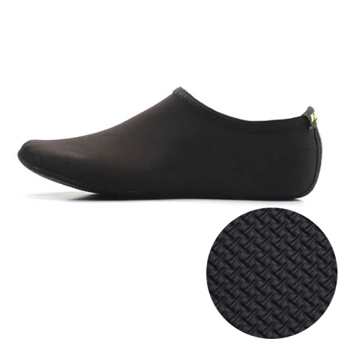 

3mm Non-slip Rubber Embossing Texture Sole Solid Color Diving Shoes and Socks, One Pair, Size:M (Black)