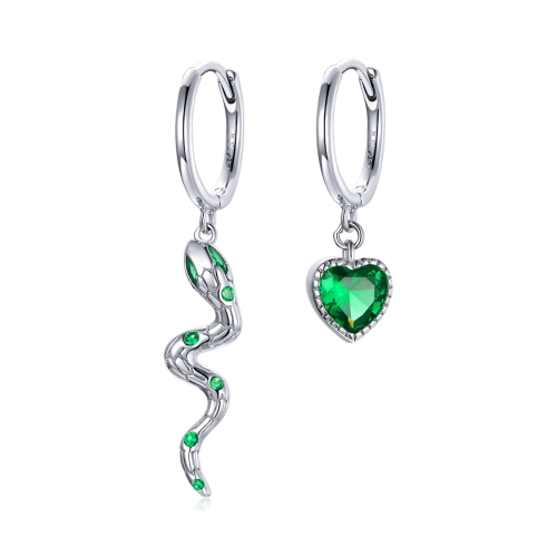 

S925 Sterling Silver Serpent Love Women Earrings
