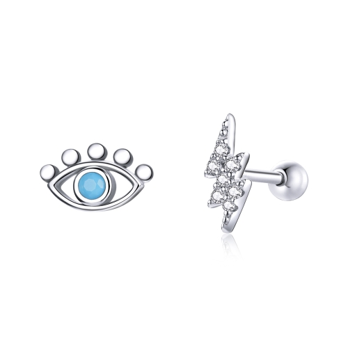 

S925 Sterling Silver Eye Of Lightning Women Earrings