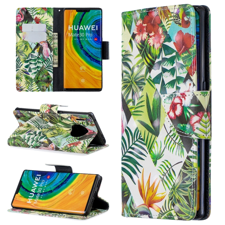 

For Huawei Mate 30 Pro 3D Pattern Colored Drawing Horizontal Flip Leather Case with Holder & Card Slots & Wallet(Banana Leaf)