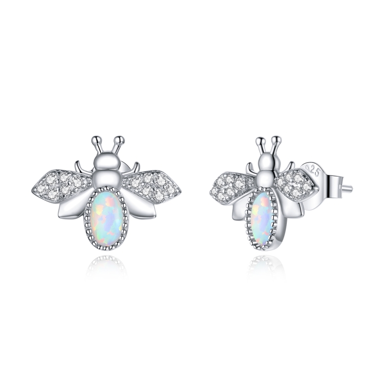 

S925 Sterling Silver Little Bee Women Earrings