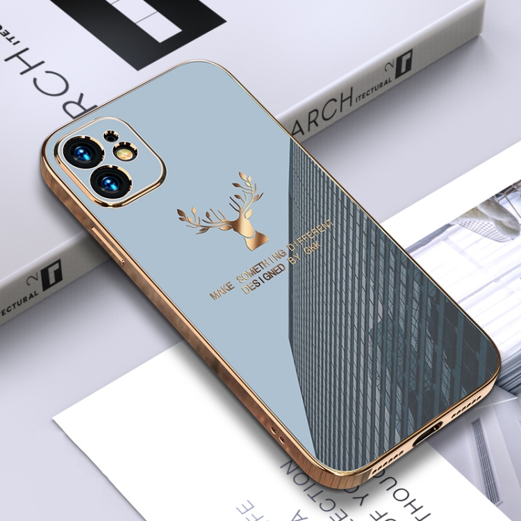 

GKK PC + Solid Color Plating Protective Case For iPhone 12 mini(Grey)