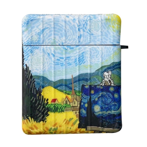 

Van Gogh Oil Painting TPU Shockproof Earphone Protective Case For AirPods 1 / 2(Rural)