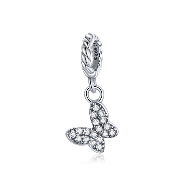 

S925 Sterling Silver Butterfly Girl Pendant DIY Bracelet Necklace Accessories