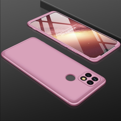 

For OPPO A15 GKK Three Stage Splicing Full Coverage PC Case(Rose Gold)