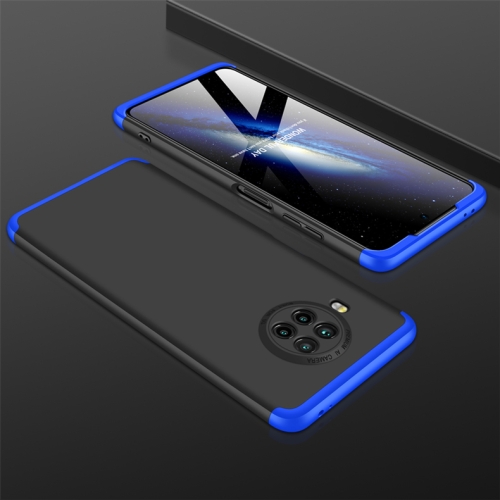 

For Xiaomi Mi 10T Lite 5G GKK Three Stage Splicing Full Coverage PC Case(Black+Blue)