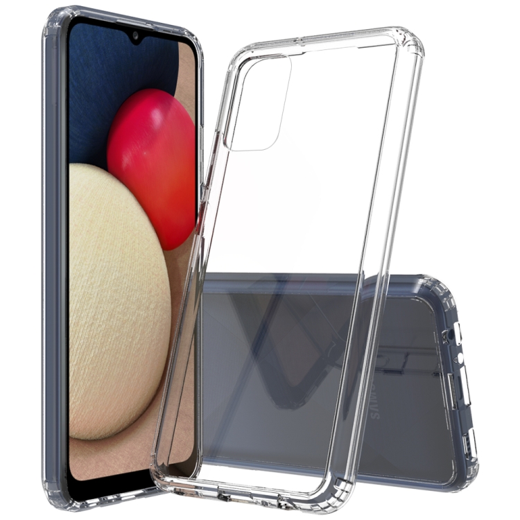 

For Samsung Galaxy A02s (European Version) Scratchproof TPU + Acrylic Protective Case(Transparent)