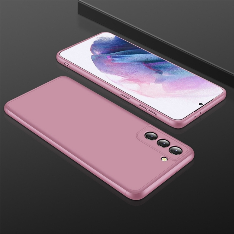 For Samsung Galaxy S21+ 5G GKK Three Stage Splicing Full Coverage PC Case(Rose Gold)