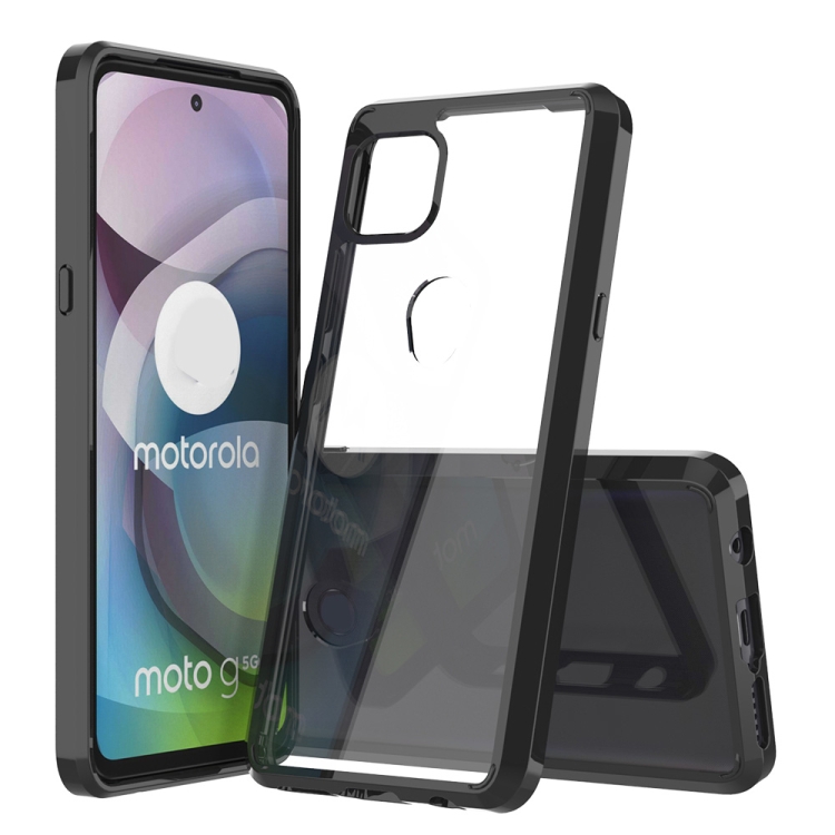 

For Motorola Moto G 5G Shockproof Scratchproof TPU + Acrylic Protective Case(Black)