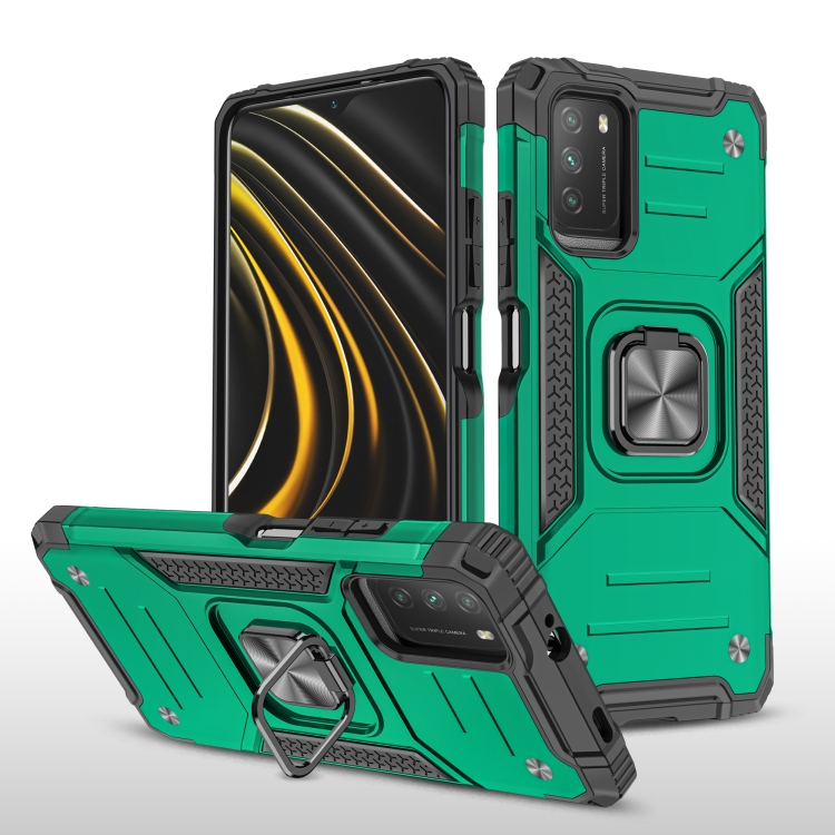 For Xiaomi Poco M3 Magnetic Armor Shockproof TPU + PC Case with Metal Ring Holder(Dark Green)
For Xiaomi Poco M3 Magnetic Armor Shockproof TPU + PC Case with Metal Ring Holder(Dark Green)