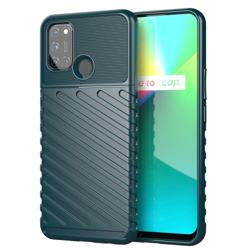 

For OPPO Realme 7i Thunderbolt Shockproof TPU Protective Soft Case(Green)