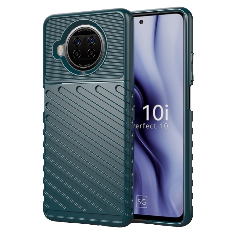 

For Xiaomi Mi 10i 5G Thunderbolt Shockproof TPU Protective Soft Case(Green)