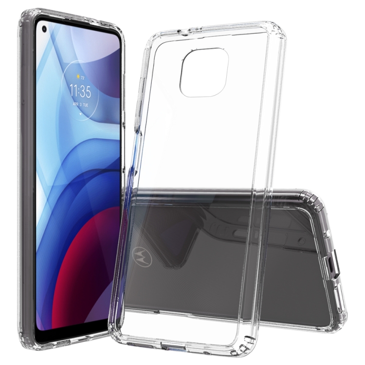 

For Motorola Moto G Power (2021) Shockproof Scratchproof TPU + Acrylic Protective Case(White)