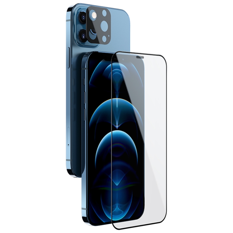 

NILLKIN 2 in 1 HD Full Screen Tempered Glass Film + Camera Protector Set For iPhone 12 Pro Max